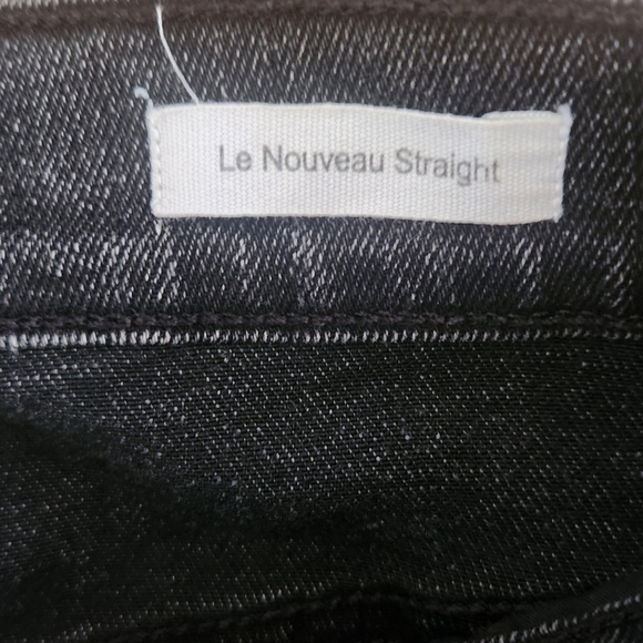 EUC Frame Le Nouveau Straight Jeans Carved Hem In Walters, Size 27 - Picture 5 of 9